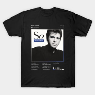 Peter Gabriel - So Tracklist Album T-Shirt